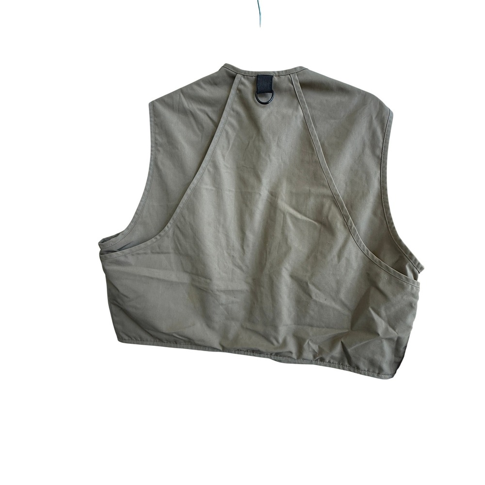 Vintage Eddie Bauer Tan Fishing Utility Vest L  Gorpcore Fly Fishing Outdoor - Picture 9 of 10